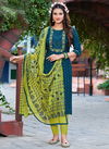 Teal Blue Colour Devil 1 New Latest Fancy Festive Wear Top Bottom With Dupatta Readymade Collection 1006